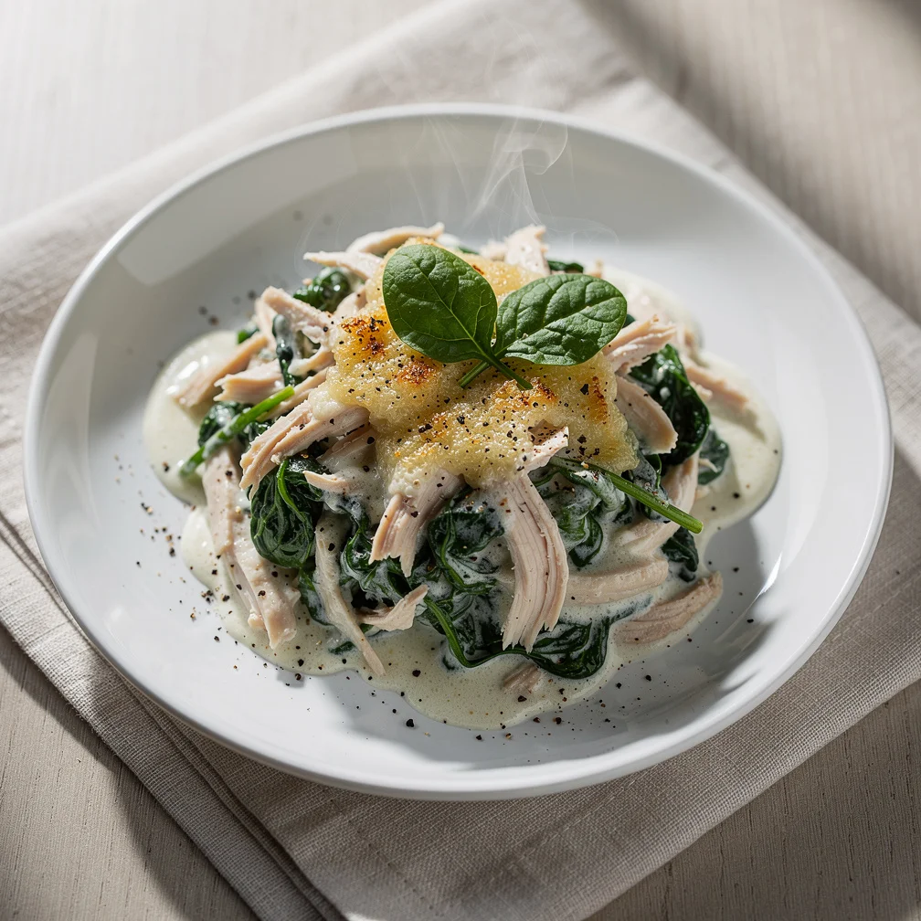 Frango Cremoso com Espinafre Low Carb