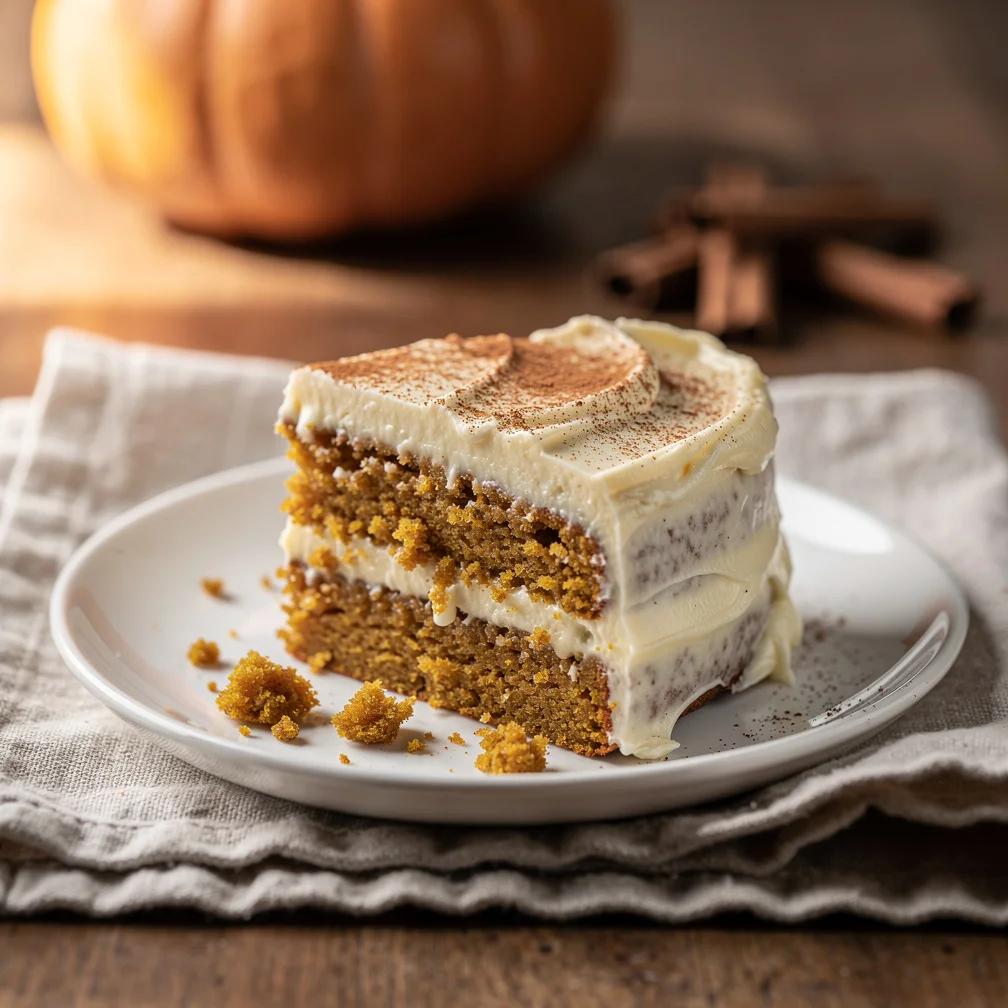 Bolo de Abóbora com Especiarias e Cobertura de Cream Cheese