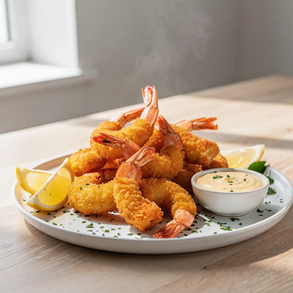 Camarão Empanado Crocante na Air Fryer